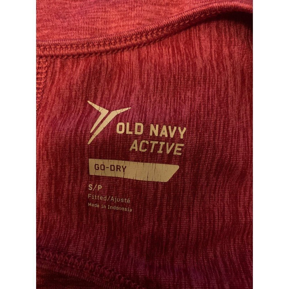 Old Navy Active, women's pink go-dry fitted open racerback athletic tank top med - Picture 5 of 8